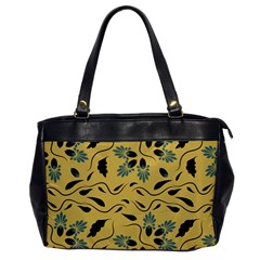 Folk Flowers Print Floral Pattern Ethnic Art Oversize Office Handbag by Eskimos