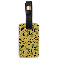 Folk Flowers Print Floral Pattern Ethnic Art Luggage Tag (one Side) by Eskimos