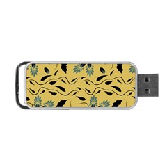 Folk Flowers Print Floral Pattern Ethnic Art Portable Usb Flash (two Sides) by Eskimos