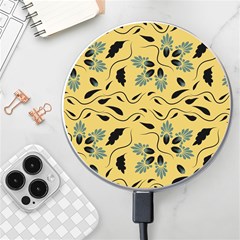 Folk Flowers Print Floral Pattern Ethnic Art Wireless Charger