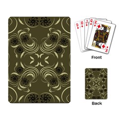 Folk Flowers Print Floral Pattern Ethnic Art Playing Cards Single Design (rectangle) by Eskimos