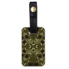 Folk Flowers Print Floral Pattern Ethnic Art Luggage Tag (one Side) by Eskimos