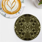 Folk flowers print Floral pattern Ethnic art UV Print Round Tile Coaster Front