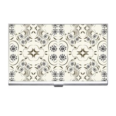 Folk Flowers Print Floral Pattern Ethnic Art Business Card Holder by Eskimos