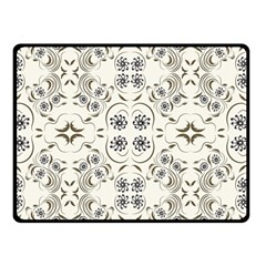 Folk Flowers Print Floral Pattern Ethnic Art Double Sided Fleece Blanket (small)  by Eskimos