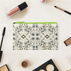 Folk Flowers Print Floral Pattern Ethnic Art Cosmetic Bag (xs) by Eskimos