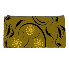 Folk Flowers Print Floral Pattern Ethnic Art Pencil Case by Eskimos