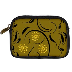 Folk Flowers Print Floral Pattern Ethnic Art Digital Camera Leather Case by Eskimos