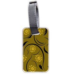 Folk Flowers Print Floral Pattern Ethnic Art Luggage Tag (two Sides) by Eskimos