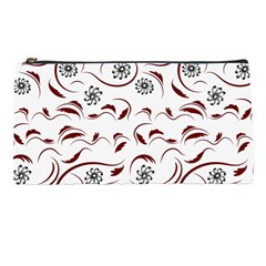 Folk Flowers Print Floral Pattern Ethnic Art Pencil Case by Eskimos