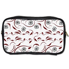 Folk Flowers Print Floral Pattern Ethnic Art Toiletries Bag (one Side) by Eskimos