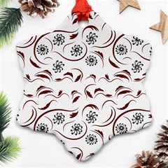 Folk Flowers Print Floral Pattern Ethnic Art Ornament (snowflake)