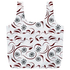 Folk Flowers Print Floral Pattern Ethnic Art Full Print Recycle Bag (xl) by Eskimos