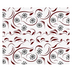 Folk Flowers Print Floral Pattern Ethnic Art Double Sided Flano Blanket (small)  by Eskimos