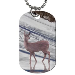 Snow Deer Dog Tag by MissUniqueDesignerIs