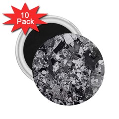 Black And White Debris Texture Print 2 25  Magnets (10 Pack)  by dflcprintsclothing