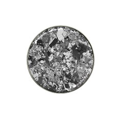 Black And White Debris Texture Print Hat Clip Ball Marker (10 Pack)