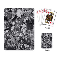 Black And White Debris Texture Print Playing Cards Single Design (rectangle) by dflcprintsclothing