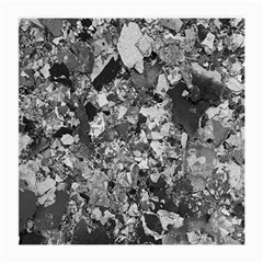 Black And White Debris Texture Print Medium Glasses Cloth (2 Sides) by dflcprintsclothing