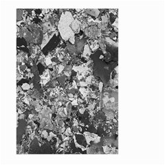 Black And White Debris Texture Print Large Garden Flag (two Sides) by dflcprintsclothing