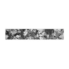 Black And White Debris Texture Print Flano Scarf (mini)