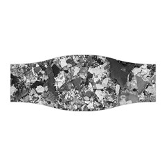 Black And White Debris Texture Print Stretchable Headband by dflcprintsclothing