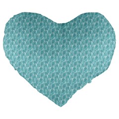 Fresh Large 19  Premium Flano Heart Shape Cushions