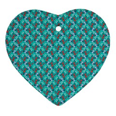 Digital Illusion Heart Ornament (two Sides)