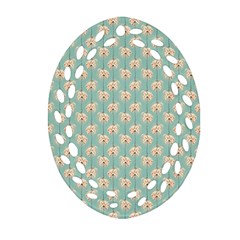 Fresh Scent Oval Filigree Ornament (two Sides) by Sparkle