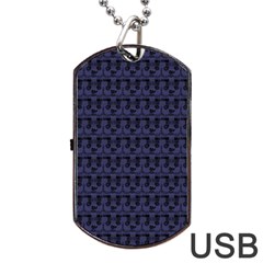 Fu Manchu Dog Tag Usb Flash (one Side) by Sparkle