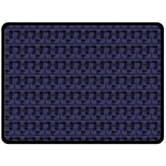 Fu Manchu Double Sided Fleece Blanket (large)  by Sparkle