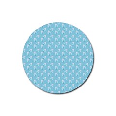 Frozen Forest Rubber Coaster (round) by Sparkle