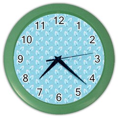 Frozen Forest Color Wall Clock