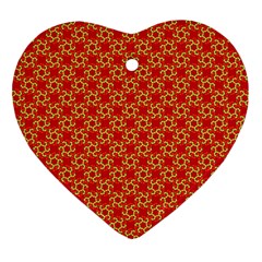 Funhouse Of Mirrors Heart Ornament (two Sides) by Sparkle