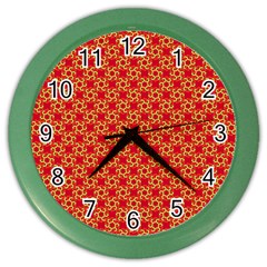 Funhouse Of Mirrors Color Wall Clock