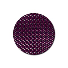 Garden Wall Rubber Round Coaster (4 Pack) by Sparkle