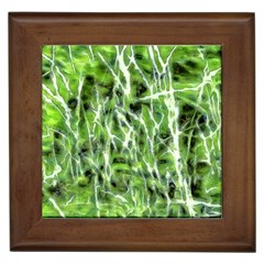 Green Desire Framed Tile by DimitriosArt