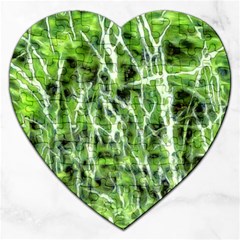 Green Desire Jigsaw Puzzle (heart) by DimitriosArt