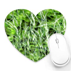 Green Desire Heart Mousepads by DimitriosArt