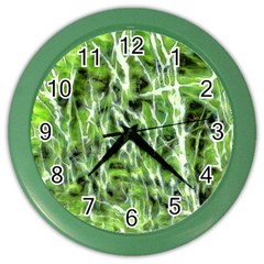 Green Desire Color Wall Clock by DimitriosArt