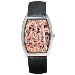 Pink Desire Barrel Style Metal Watch by DimitriosArt