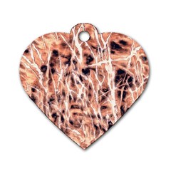 Pink Desire Dog Tag Heart (one Side) by DimitriosArt