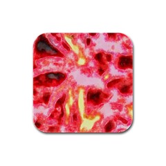 Requiem  Of The Red Stars Rubber Square Coaster (4 Pack) by DimitriosArt