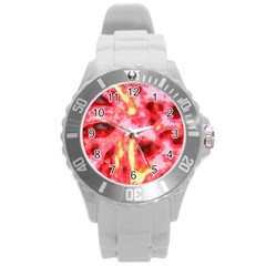 Requiem  Of The Red Stars Round Plastic Sport Watch (l) by DimitriosArt