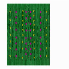 Forest Tulips Groowing To Reach The Divine Sky Pop-culture Small Garden Flag (two Sides) by pepitasart