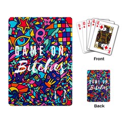 Game On Bitches Playing Cards  by Keywestwhimsy