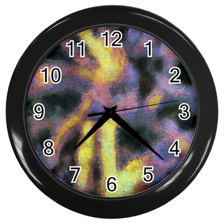 Requiem  of the gold  stars Wall Clock (Black)