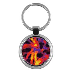 Requiem  Of The Lava  Stars Key Chain (round) by DimitriosArt