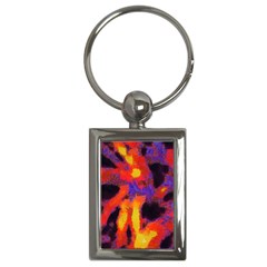 Requiem  Of The Lava  Stars Key Chain (rectangle) by DimitriosArt