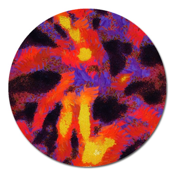 Requiem  of the lava  stars Magnet 5  (Round)